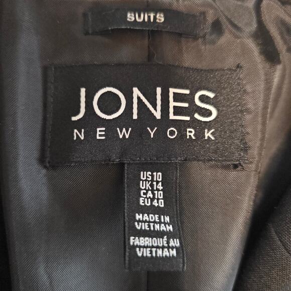 Jones New York Black Blazer Jacket Single breasted Single Button Women's 10 3402 - Picture 3 of 8